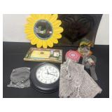 Group of home decor and picture frame, no bad days