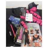 Sweat ware and hula hoop jump rope and more work