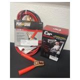 New 10ï¿½ booster cables and car armrest