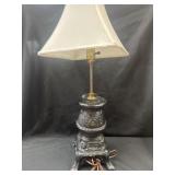 27ï¿½cast iron potbelly stove lamp