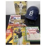 Group of baseball and football magazines and