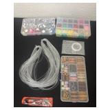 Group of beads, and Google eyes