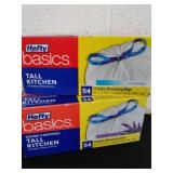 2 new Hefty Basics 13 gallon 54 count tall