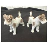 Vintage Cute Porcelain Dog Figures 3in