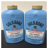 2 new gold bond foot powder 10oz