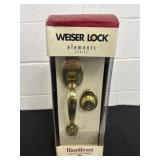 Weiser Lock Solid Brass Handleset in Box