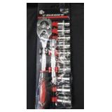 New 1/2 in 12 piece DR socket set