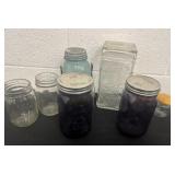 Group of glass jars