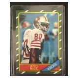 Reprint Jerry Rice 1986 Topps rookie