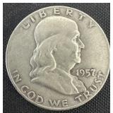 1957-D Liberty Half Dollar