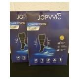 2 NEW Sets of 3 pair compression socks.  Size