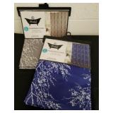 Two new printed shower curtains