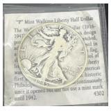 1945 walking liberty half dollar