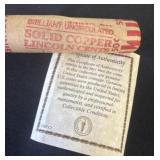 Roll Uncirculated solid copper Lincoln cents with