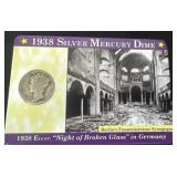 1938 silver Mercury dime