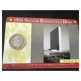 1951 silver Roosevelt dime