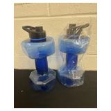 2 weight design water bottles