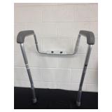 Foldbale toilet rail