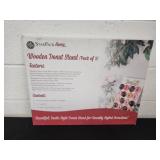 Wooden donut stand there's 2 in this