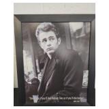 James dean framed picture 18 x 22