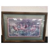 Vintage Pheasant Picture 23 x 17
