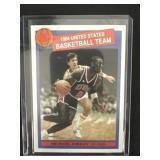 Michael Jordan 1984 USA Olympic rookie promo card