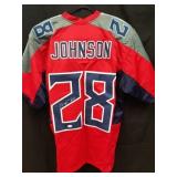 Chris Johnson signed Tennessee Titans Jersey