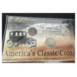 American classic coins Buffalo nickel Indian head