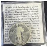 1927 mint standing liberty quarter