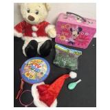 Mickey Mouse box and teddy bear and more