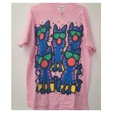 Women's cat t shirt one size fits all