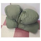Green sleeping bag