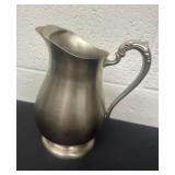 8.5ï¿½ Vintage Pewter Metal  Pitcher