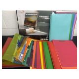 File folder and binders with vistablet