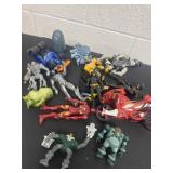 Group of super hero transformer more toys