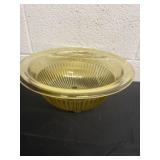 12ï¿½ Vintage Federal Glass Yellow Amber Depression