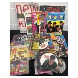 Large box of new kids on the block collectibles