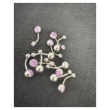 Group of belly button rings