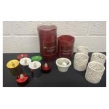 Group of tea light candles