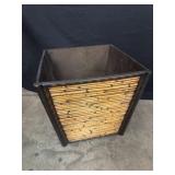 Planter box bamboo 18ï¿½x18ï¿½x18ï¿½
