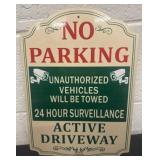 14ï¿½x9ï¿½ metal no parking sign