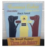 14ï¿½x11ï¿½ metal dog metal sign