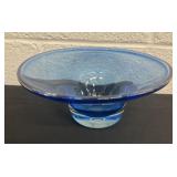 Vintage translucent capri blue mid century 7.5ï¿½