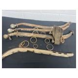 Antique Horse Mule Yoke Harness Collar Hames