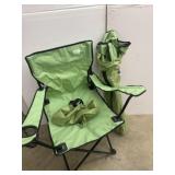 2 Glacier edge green camp Chairs