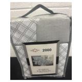 New 2000 bamboo king sheet set gray and white