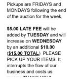 NEW LATE FEE CHANGES PLEASE READ!