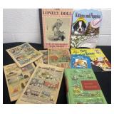 Vintage kids books and Walt Disney comic books