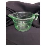 Vintage green uranium/ vaseline glass measuring