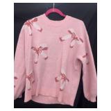 Size dmalll pink bowl sweater